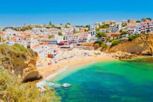 Beautiful village of Carvoeiro in the Algarve Portugal